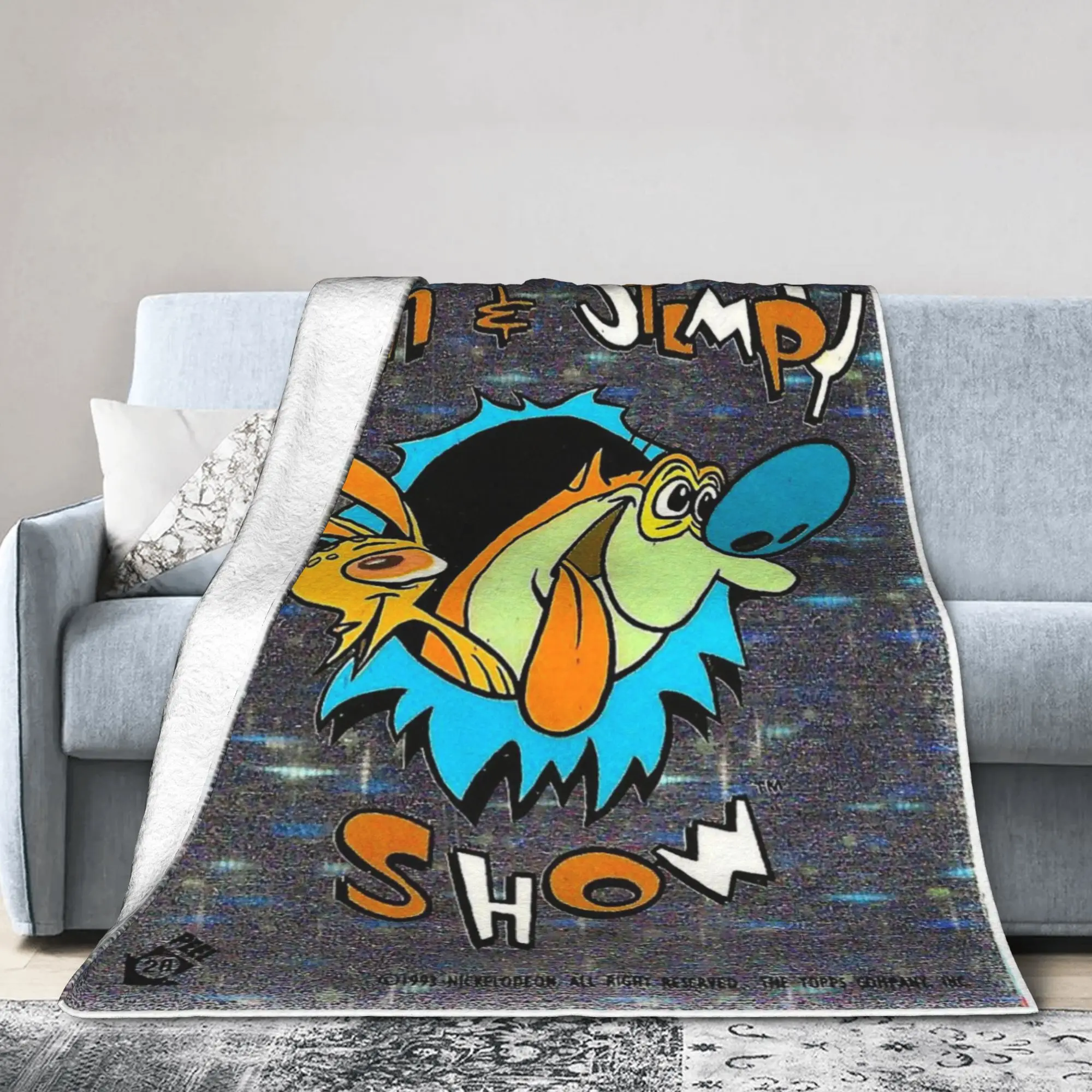 Stylish  Duo Rucksack Ren & Stimpy  Blankets Ultra-Soft Fleece  Comfortable Throw Blankets Machine Washable
