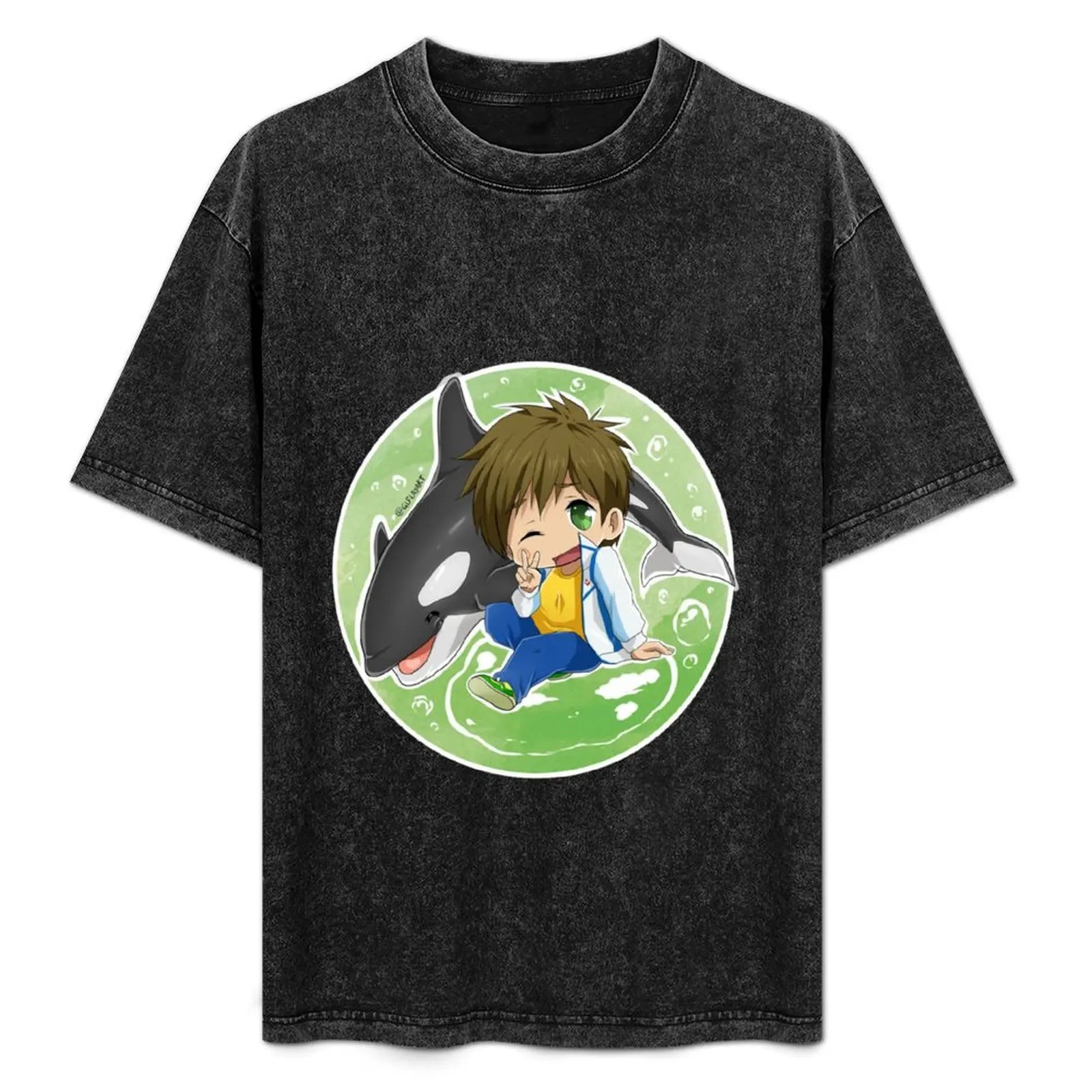 

Makoto Tachibana Chibi T-Shirt Stylish Print Short Sleeve Tee