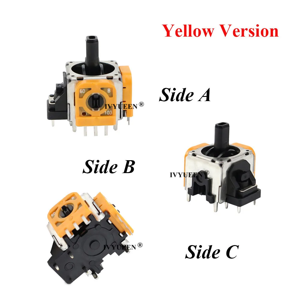 Ivyueen แท่ง3D 2ชิ้น, โพเทนชิออมิเตอร์แบบแอนะล็อกเซ็นเซอร์โมดูลที่จับแบบทัมป์สติกสำหรับไมโครซอฟต์ Xbox หนึ่ง S X คอนโทรลเลอร์