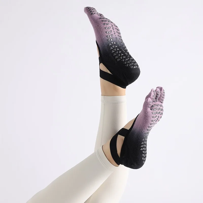 

Женские нескользящие короткие носки для йоги, невидимые носки с фиксацией для пилатеса, барре, танцев, фитнеса и трampoline