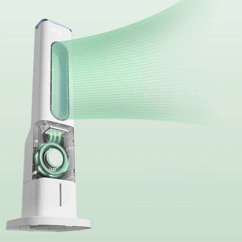 Leafless Air Conditioner Fan Cooling Fan Tower type household water cooling fan humidification small mobile air conditioner