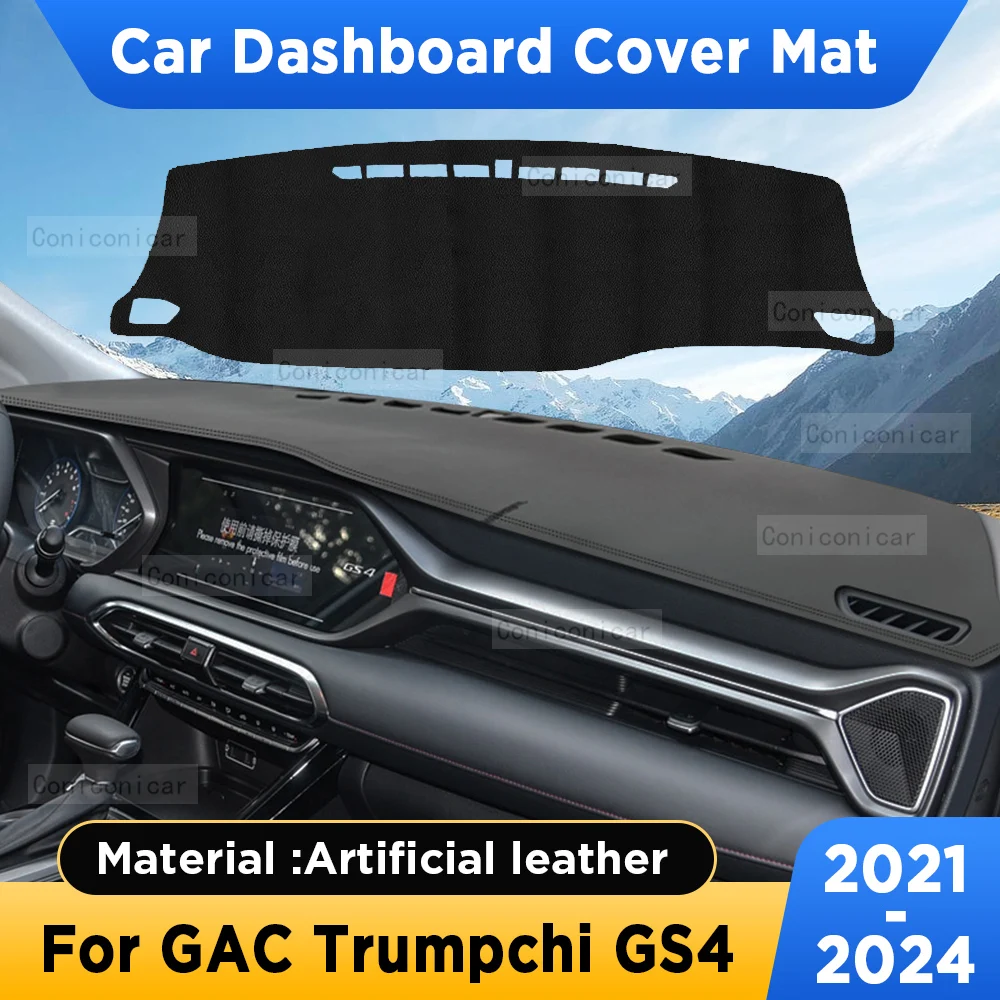 

For GAC TRUMPCHI GS4 2021-2024 Car Dashboard Cover Mat Sun Shade Pad Artificial Leather Rug Panel Mat Carpets Accessories