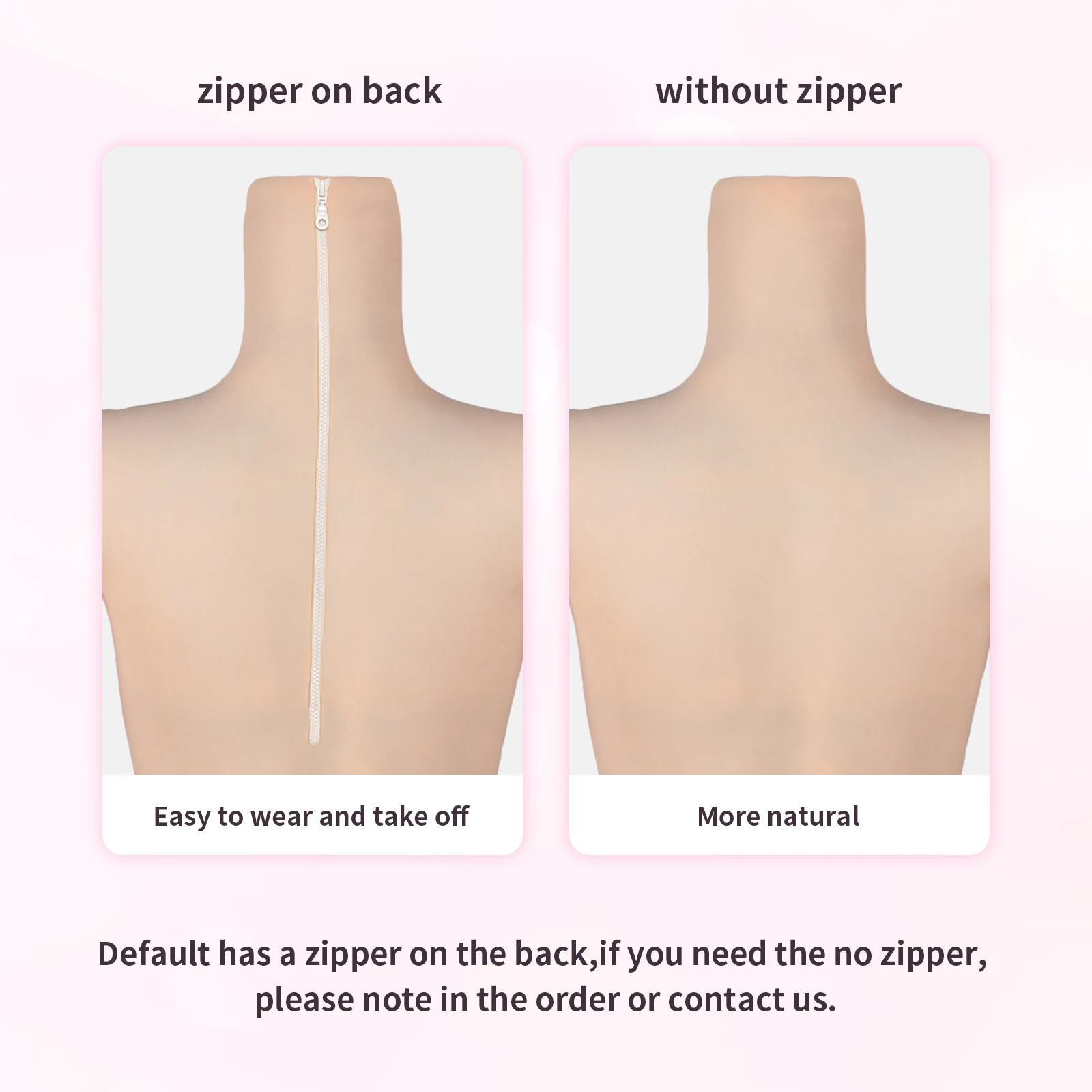 KUMIHO C/D Cup Bodysuit Silicone Crossdressing with Sleeve Fake Vagina Pussy for Crossdresser Transgender Silicone Full Bodysuit