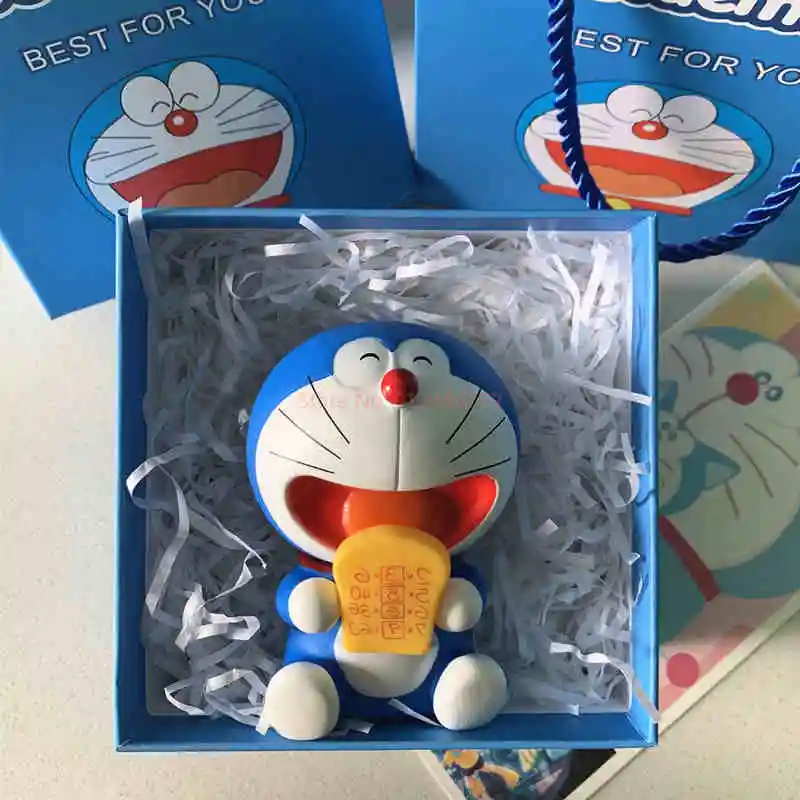 Anime criativo doraemon doraemon kawaii pvc nobita figura de ação modelo bonito coleção bonecas presentes decoração presente aniversário brinquedo