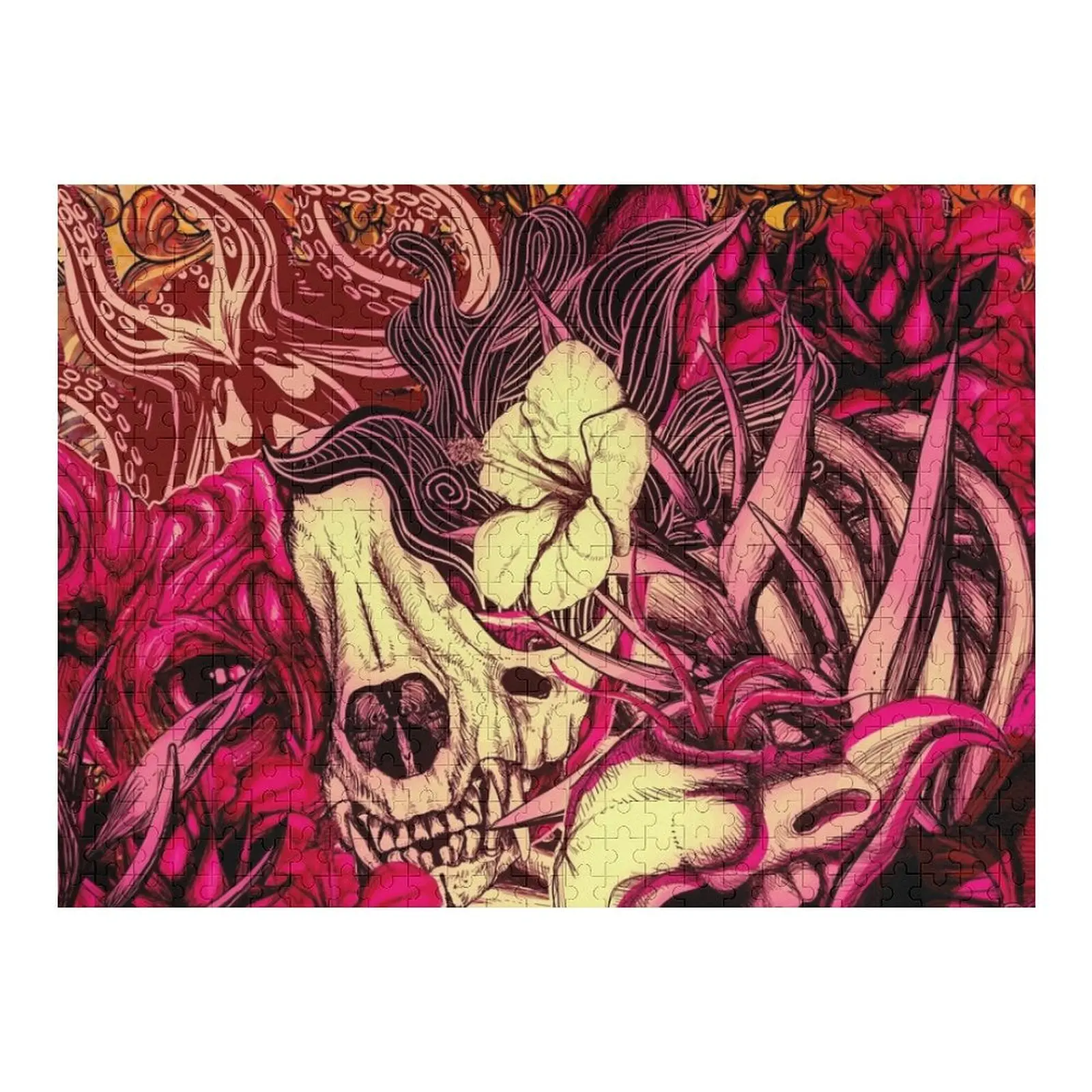 Sphynx gatto e fiori Puzzle Animali in legno Pezzi di puzzle Adulti Opere d'arte Puzzle con nome in legno personalizzato