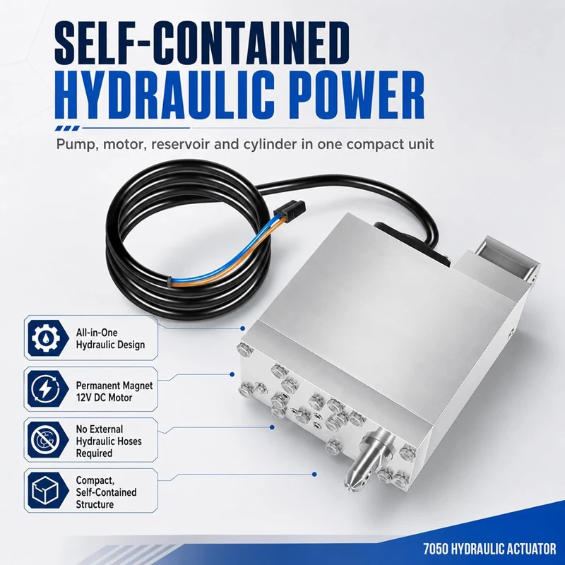 Hydraulic Actuator #7050 for CMC Power-Lift Hydraulic Jack Plates PT-130 PT-35 PL-65, T-H Marine Hydro-Jacker & ATLAS Tilt