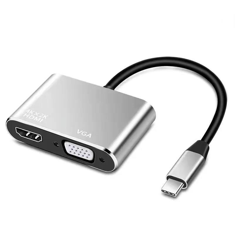 

USB C To HDM-compatible VGA Type-C Digital AV Multiport Adapter Thunderbolt 3 To 4K 1080P Fast Charging Port for MacBook