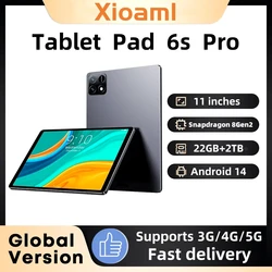 2024 глобальная версия, оригинальный планшет Xioami Pad 6S Pro, 11 дюймов, HD 4K, Android 14, 22 ГБ + 2 ТБ, 20000 мАч, 5G, Dual SIM, Wi-Fi, GPS, планшетный ПК