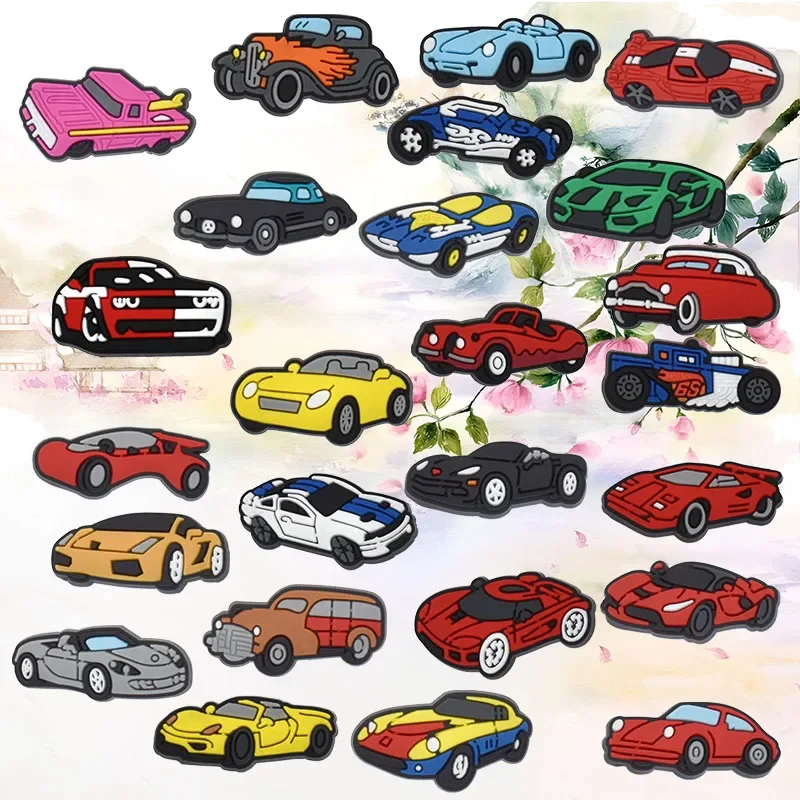 

Shoe Charms for Crocs Accessories Sports Car Shoes Charm for Croc Decorations Pins Men Accessory Jeans Woman Clogs Clips Badges