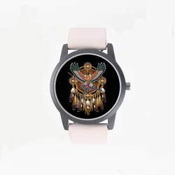 Ornament Quartz Wrist Women's Watch Ladys Girls Eagle Vulture Design Indian Style Scarves Gift Souvenir for Festival