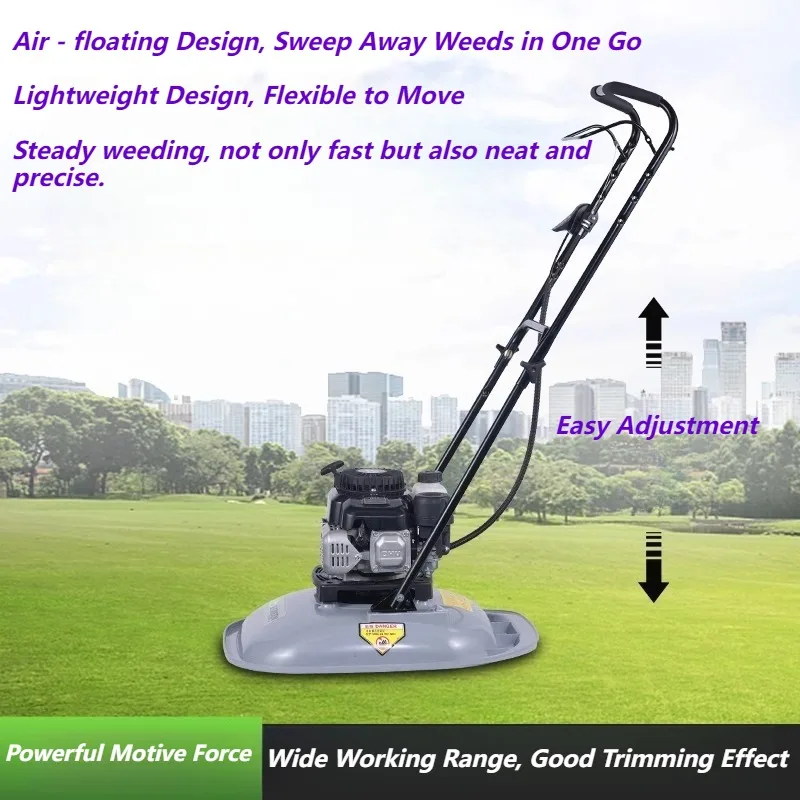 19インチエアクッション芝刈り機、ゴルフコースの斜面用ハンドプッシュエアクッション芝刈り機