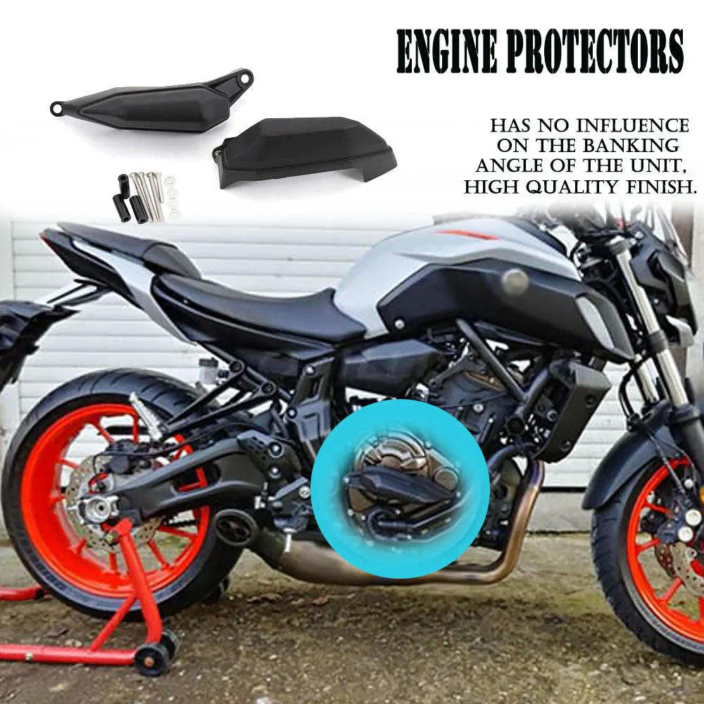 For YAMAHA MT-07 Tracer 700 2015-2021 2020 Tracer 7 Motorcycle Engine Protection Side Frame Sliders Crash Pad Falling Protector