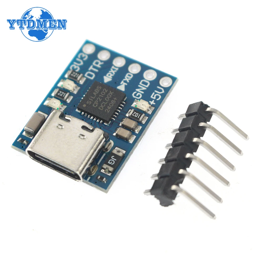 �y�Z�[�����zCP2102 MICRO USB / TYPE-C USB ���� UART TTL ���W���[�� 6Pin �V���A���R���o�[�^ UART STC FT232 ������