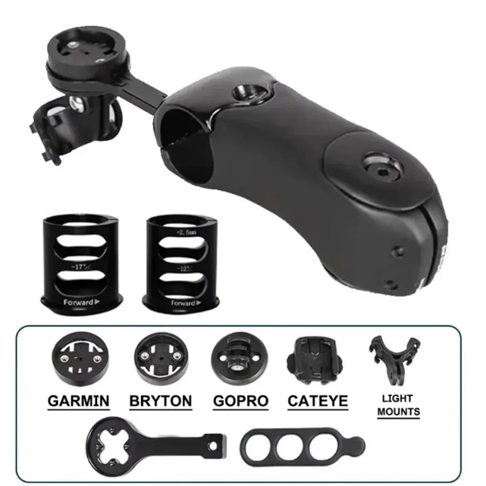 Bike Aero Stem T1000 Carbon Fiber MTB/Road Bike Carbon Stem 3 degrees adjust with computer mounts bicycle accessories
