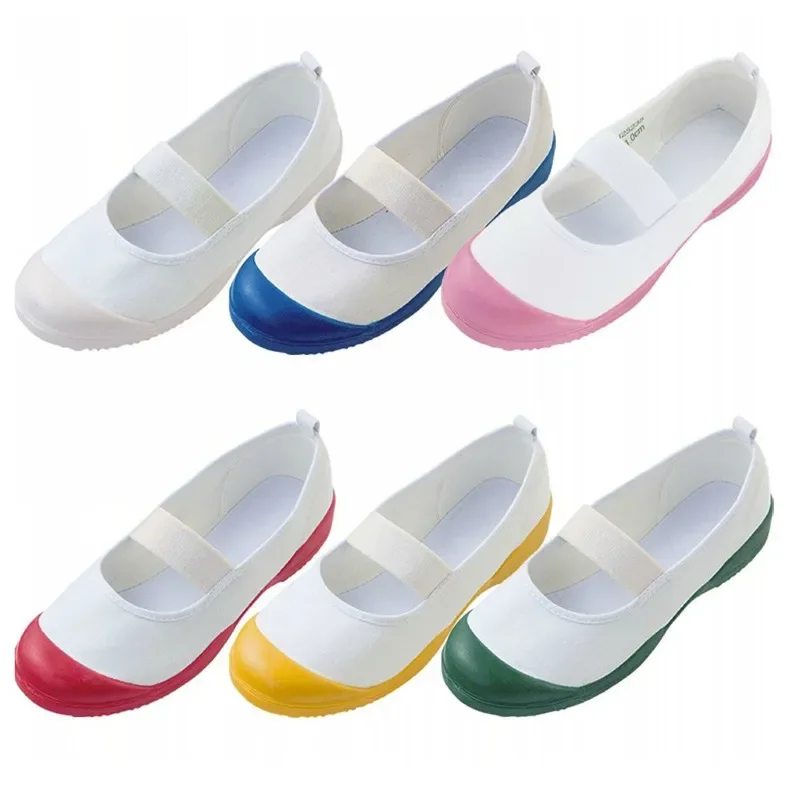 أحذية رقص بيضاء ناعمة ، أحذية زي مدرسي ، مريحة ، داخلية وخارجية ، تأثيري ياباني