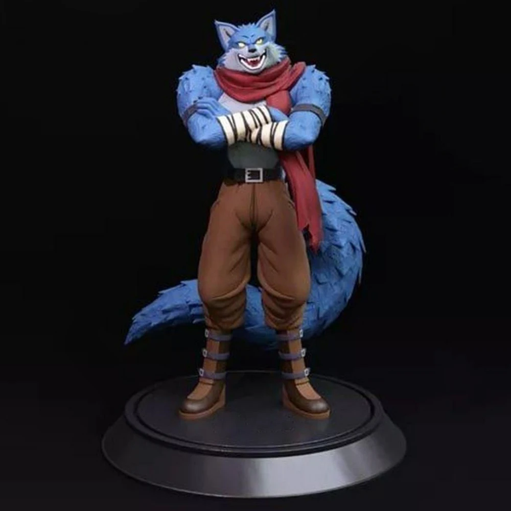 

1/24 3d Print Model Kit Bergamo Wolf Resin Figure Model Kit Unassembled DIY Miniature Reduction Statue Unpainted Kit Toys