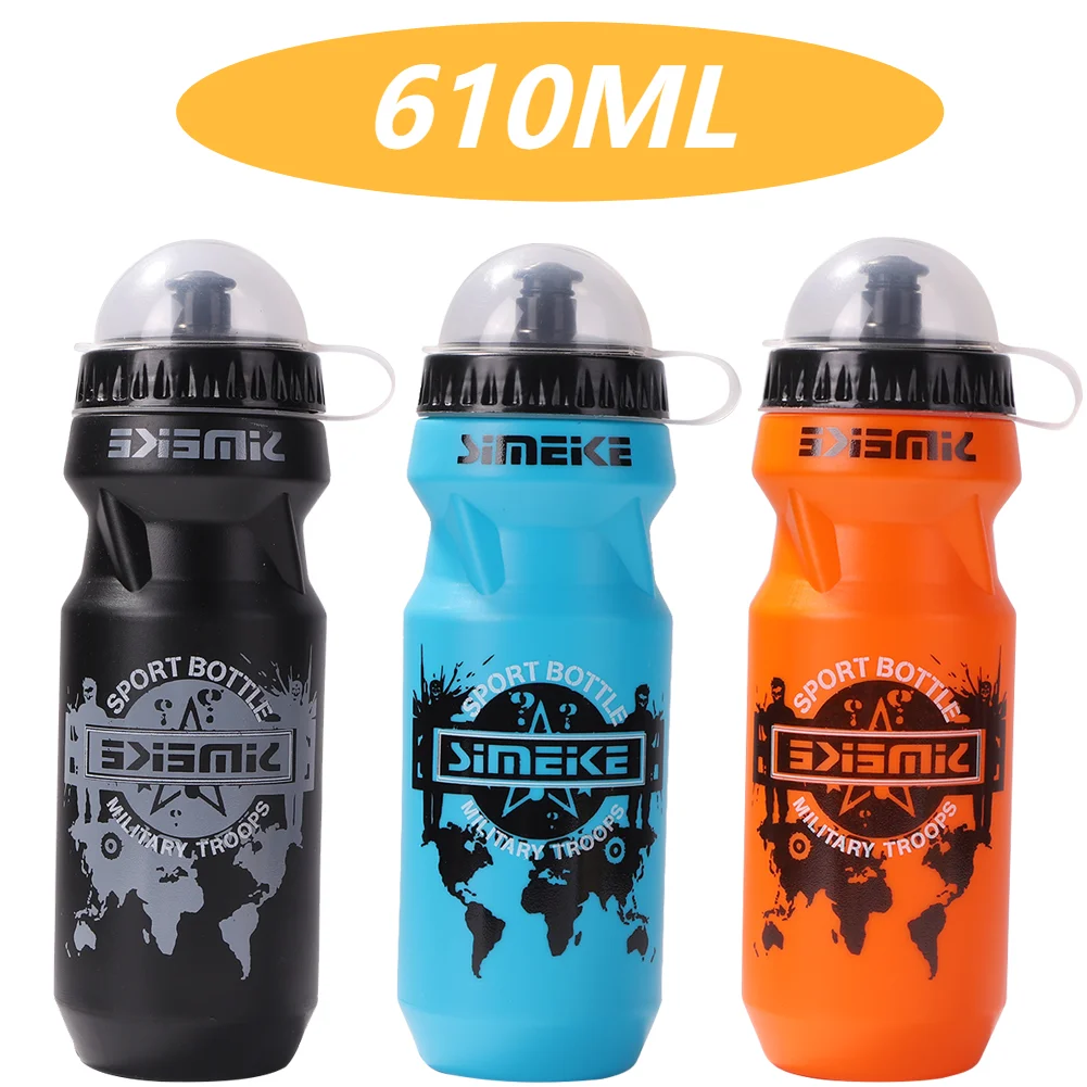 2024 NEW Bicycle Water Bottle 610ML Leak-Proof Odourless Sport Bike Water Bottle Camping Hiking Riding Kettle Water Drink Cup