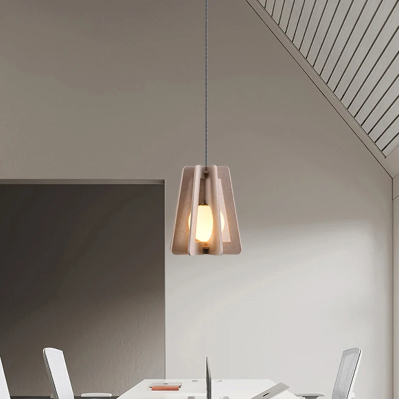 Acoustic Felt Pendant Lamp PET Sound-Absorbing Cord-Hung Chandelier with E14 Holder for Living Room Study Bedroom Restaurant Off