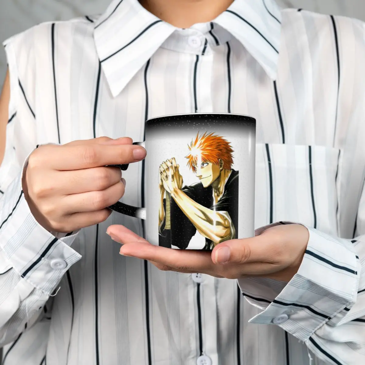 Bleach Anime Mug Funny Ceramic Coffee Cups Tea Mugs Milk Cup Drinkware Gifts for Friends