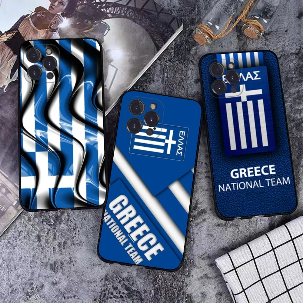 

Greek Greece Flag Phone Case For iPhone 15 14 11 12 13 Mini Pro XS Max Cover 6 7 8 Plus X XR SE 2020 Funda Shell