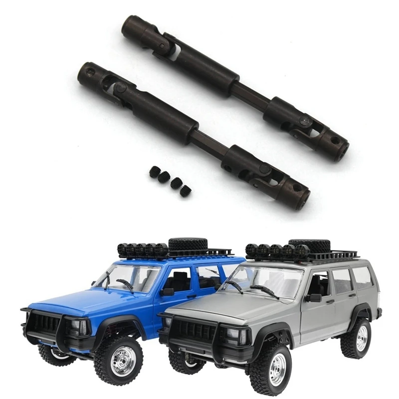 Metal Drive Shaft Driveshaft para RC Car, Peças Atualizações, Acessórios de Substituição, MN78, MN-78, MN 78, 1/12, 2Pcs