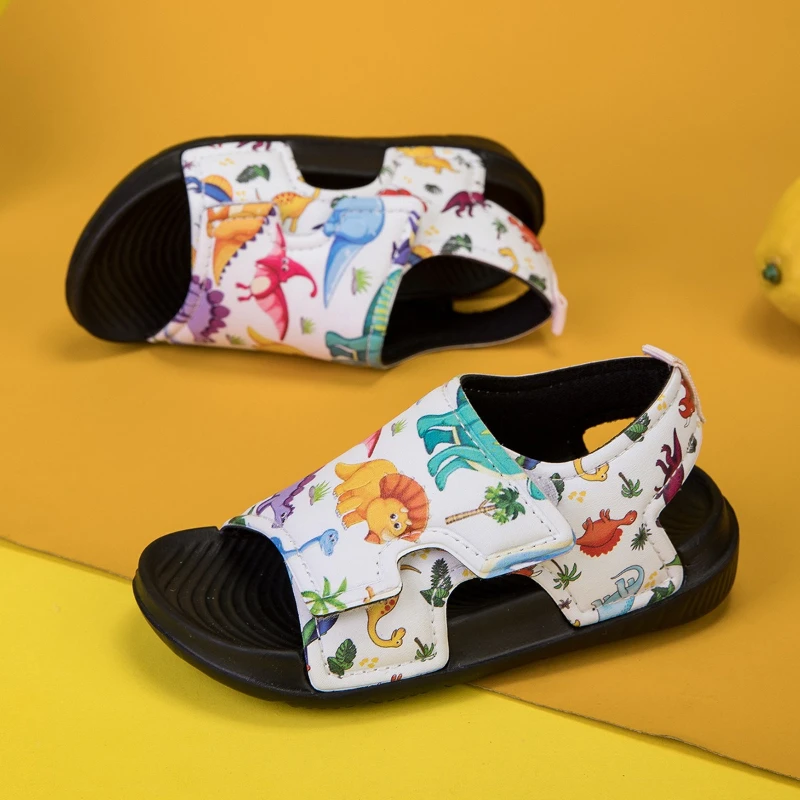

2026 Summer New Personalized Kids Sandals Comfort Non Slip Boys' Flat Beach Shoes Simple Versatile Girls Casual Sandals Zapatos