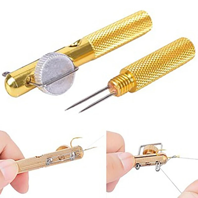 Quick Hook Tie Stainless Steel Semi-Automatic Hook Tie Manual Hook Tying Fishing Accessories