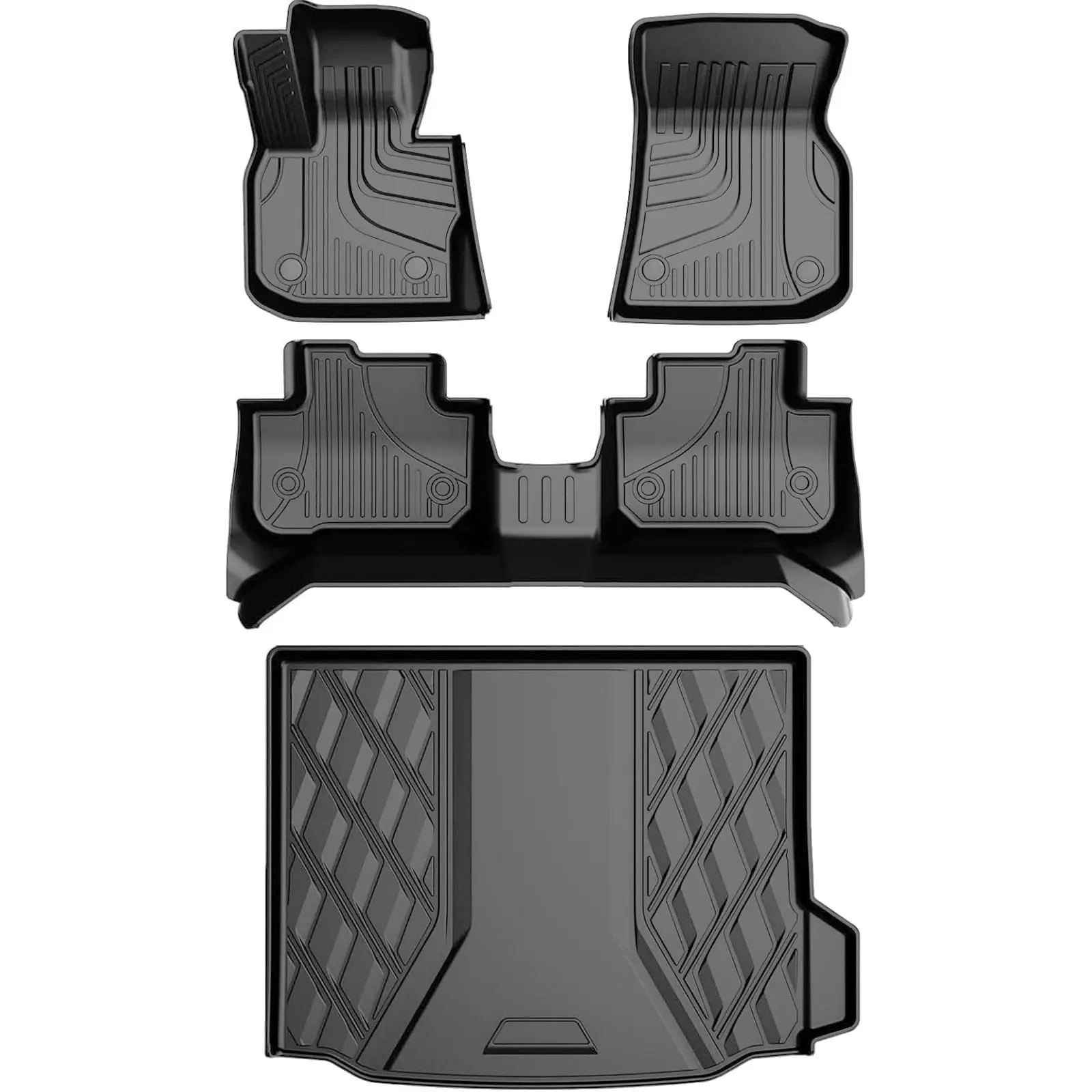 

Original Floor Mats Liner Compatible with 2018-2024 BMW Custom Fit All Weather TPE Rubber Floor Liners for BMW X3 30i M40i X3M