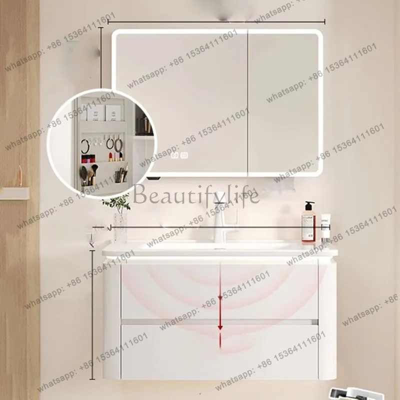 

Storage Shelves Bathroom Cabinet Organizer White Drawers Paper Modern Luxury Cupboard