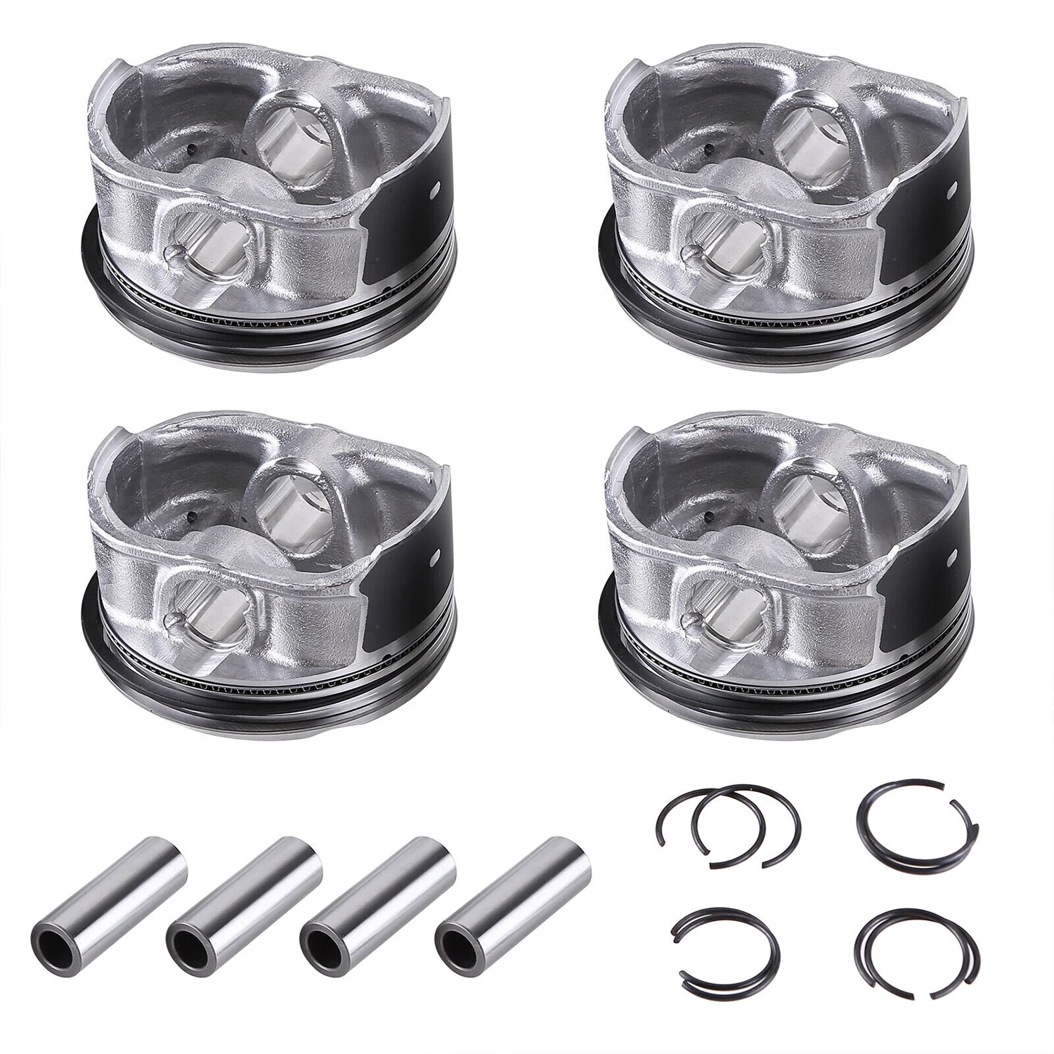 4Pcs Engine Piston & Rings Kit 12578324 12578326 12593744 12603910 12608531 for Chevy Captiva Cobalt Equinox HHR Impala 2.4L