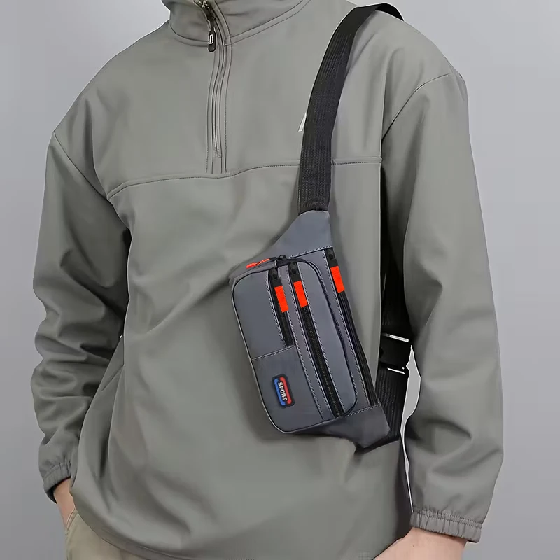 Minimalist Unisex Chest Bag, Adjustable Fanny Pack for Men & Women, Perfect for Travel, Shopping, and Outdoor Adventures