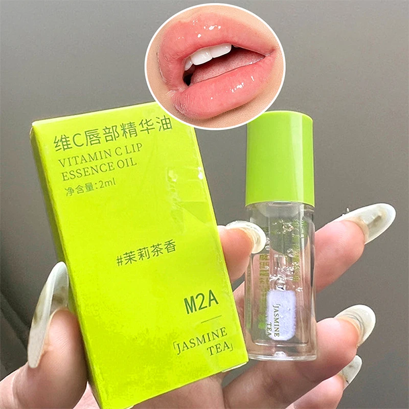 Vitamin C Lip Essence Oil Lip Oil Moisturizing Lip Liquid Hydrating moisturizing primer Improve lip lines and remove dead skin f