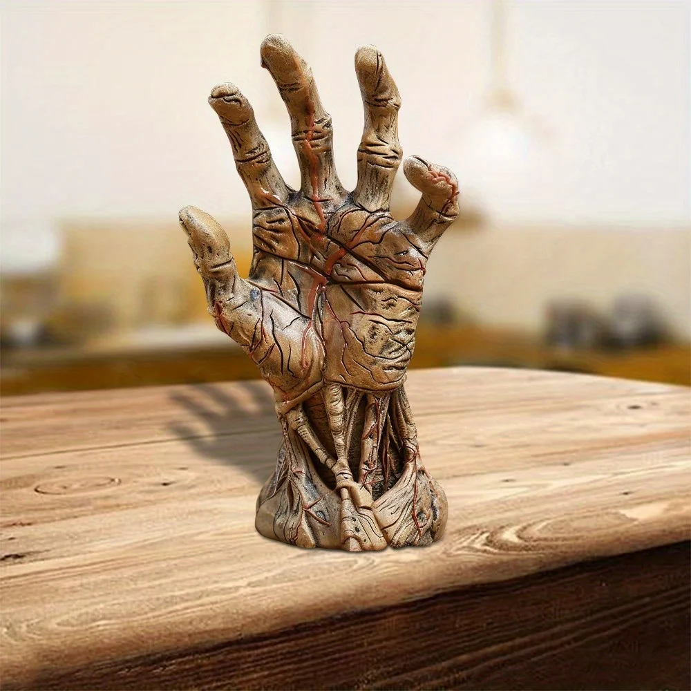 الحرف الراتنجية ديكورات المنزل الهالوين الرعب تحت عنوان سطح المكتب ديكورات صغيرة يد الشيطان تصميم مخيف مثالي للمنزل