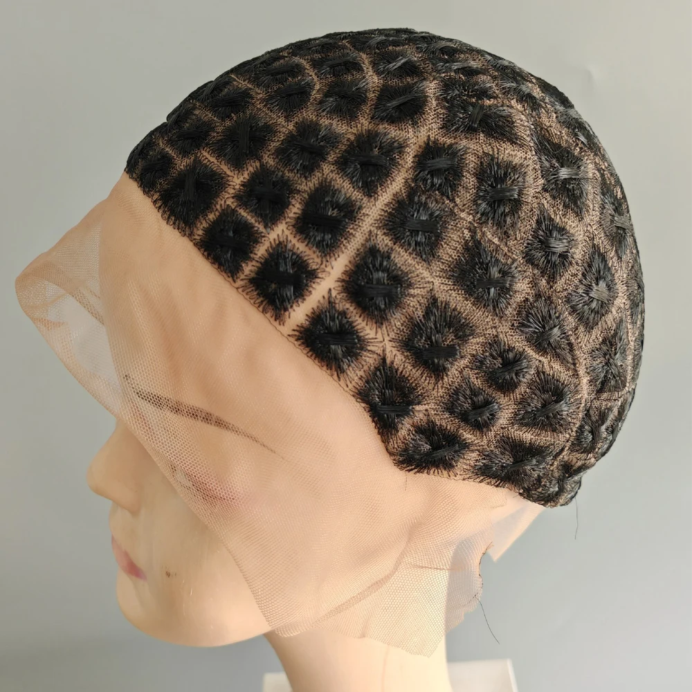 Gorro de Peluca de encaje transparente Hd para rastas de ganchillo y trenzas trenzadas para mujeres africanas