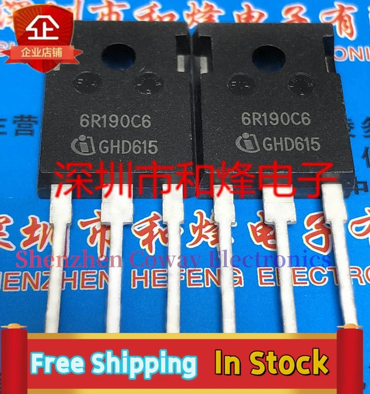 10PCS-30PCS  6R190C6 IPW60R190C6  TO-247 650V 20A  In Stock Fast Shipping