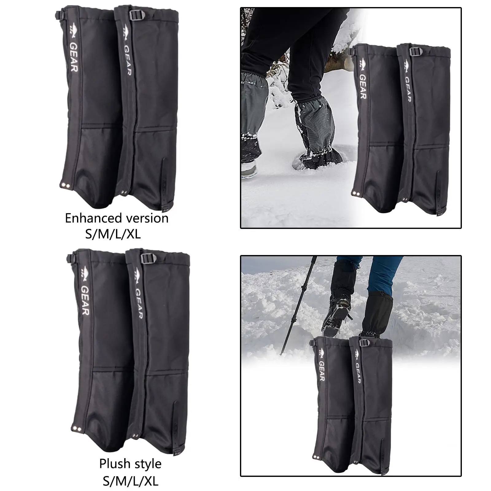 ขา Gaiters Snow Gaiters กันน้ํา Breathable รองเท้าเดินป่า Gaiters ขา Guards สําหรับเดินผู้ใหญ่ผู้ชายผู้หญิงกีฬากลางแจ้ง