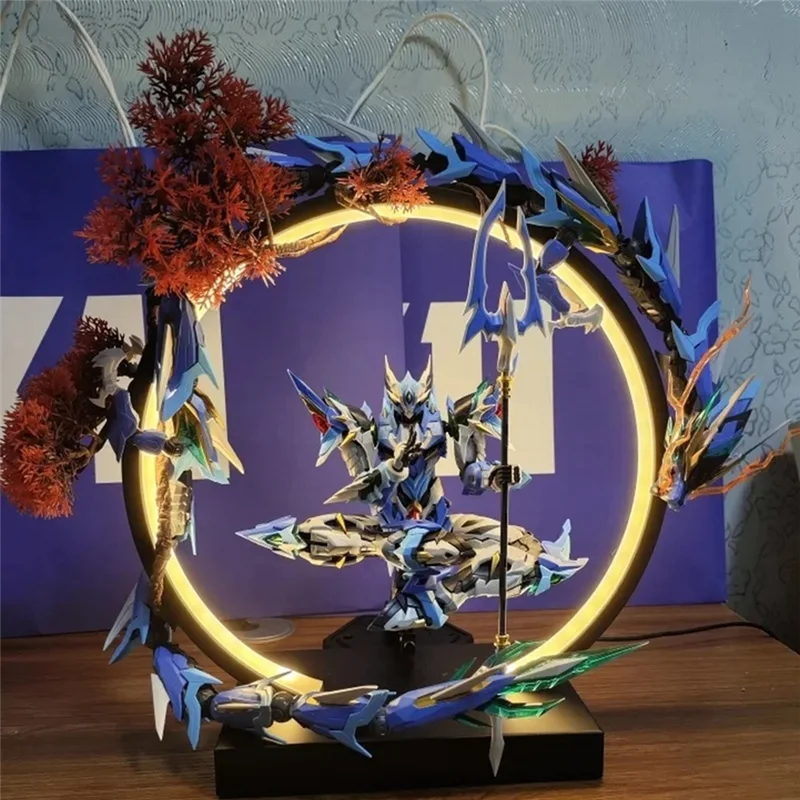 ABLK الأحمر القيقب LED مصباح حلقة حلية ديكور المنزل شخصية خلفية ضوء جديد النمط الصيني أجواء الخفيفة