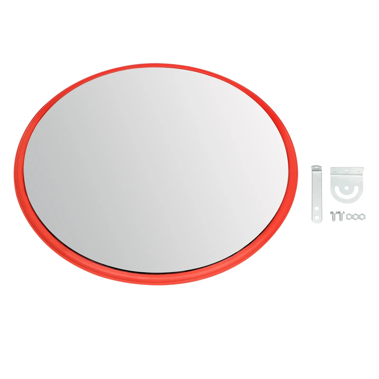 مرآة مرور مرآة محدبة بقدرة 18 بوصة، مرآة أمان مثبتة على عمود دائري، مرايا أمان لمرآة الممر (أفضل للداخل