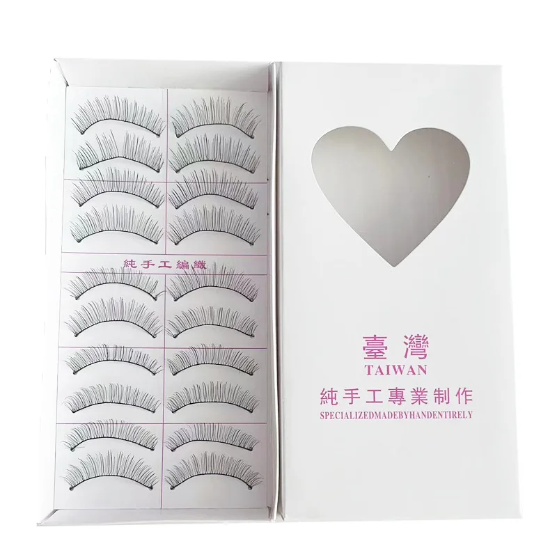 10 Pairs Handmade Natural Eyelashes Popular Soft Natural Long False Lashes Beauty Makeup