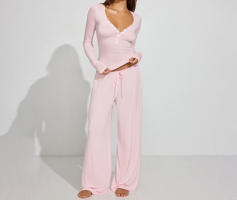 

2025 Women's Autumn New Comfortable and Casual Slim Fit Long Sleeved Pants Casual Suit