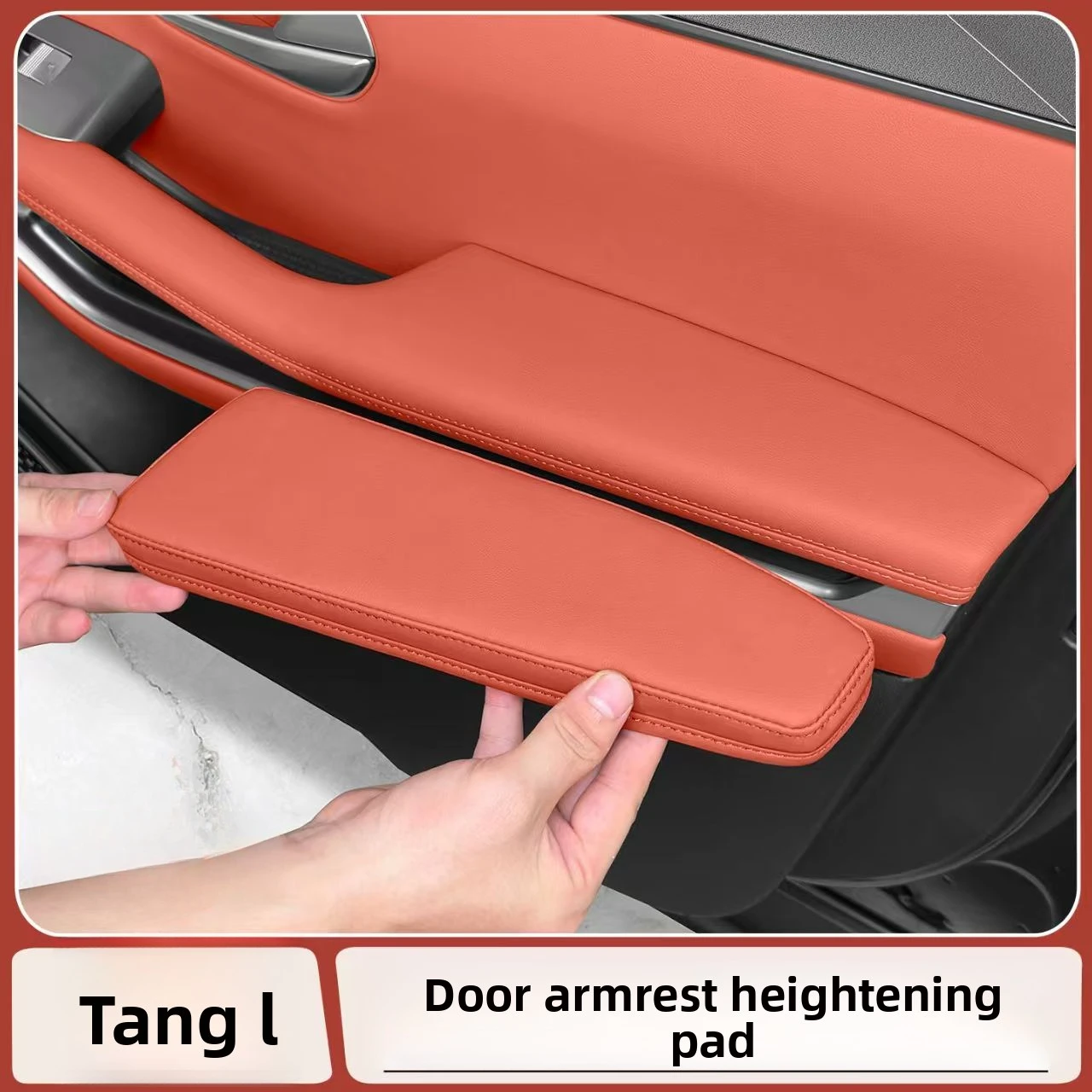 For BYD Tang L ATTO 8 Sealion 8 2025-2026 Car Leather Door Armrest Height Pad Dm/Ev Dedicated Handle Protection Pad Accessories