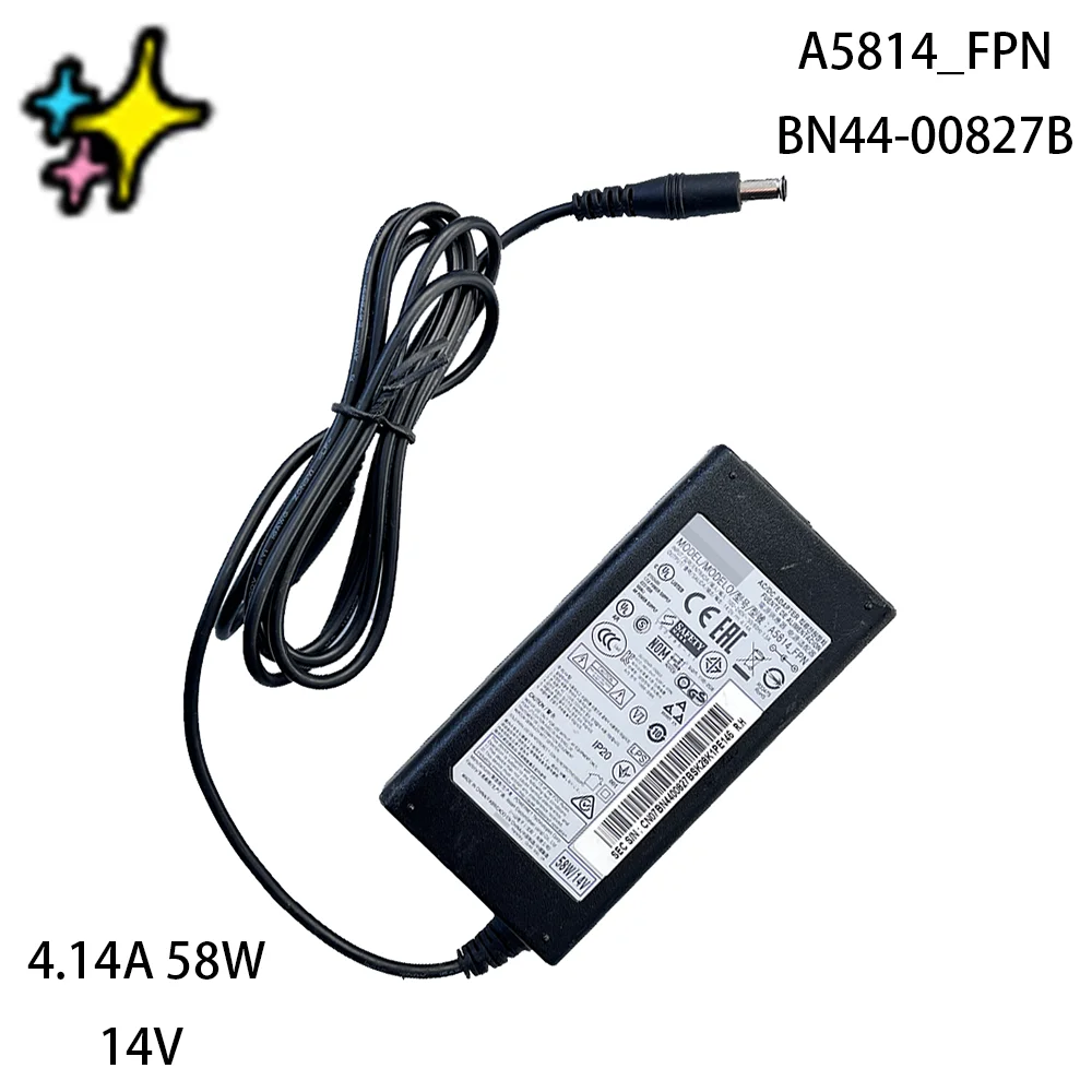 LS29E790CNS/ZA S32E590C T24C350 T24C350ND T24C730 is for Monitor AC/DC Adapter 4.14A 58W 14V A5814_FPN BN4400827B BN44-00827B