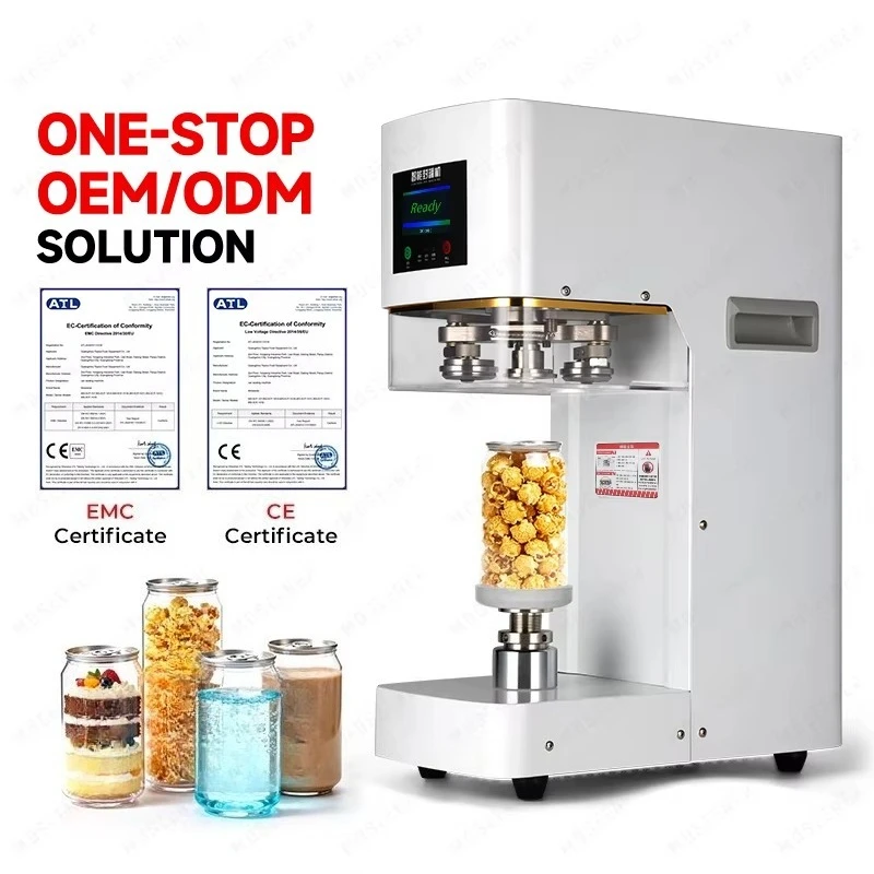 Xiangyin  Full Automatic Electric Beverage Bottle Jar Sealer Machine 304 Stainless Steel High-Frequency Sealing Can Cup