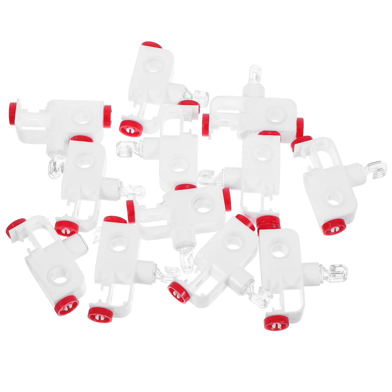 

12pcs Ceiling Curtain Track Roller Silent Smooth Gliders Durable Plastic Runners Replacement Parts For Bedroom Study Compatible