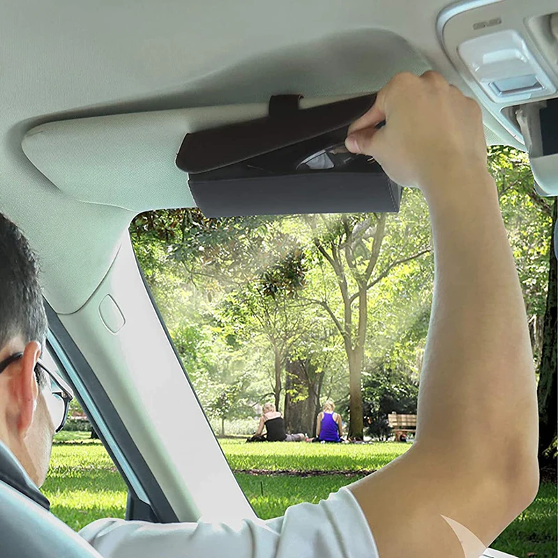 

Glasses Holder Car Sun Visor Glasses Case Organizer Glasses Storage Box Holder Visor Sunshade Car Holder For Glasses New