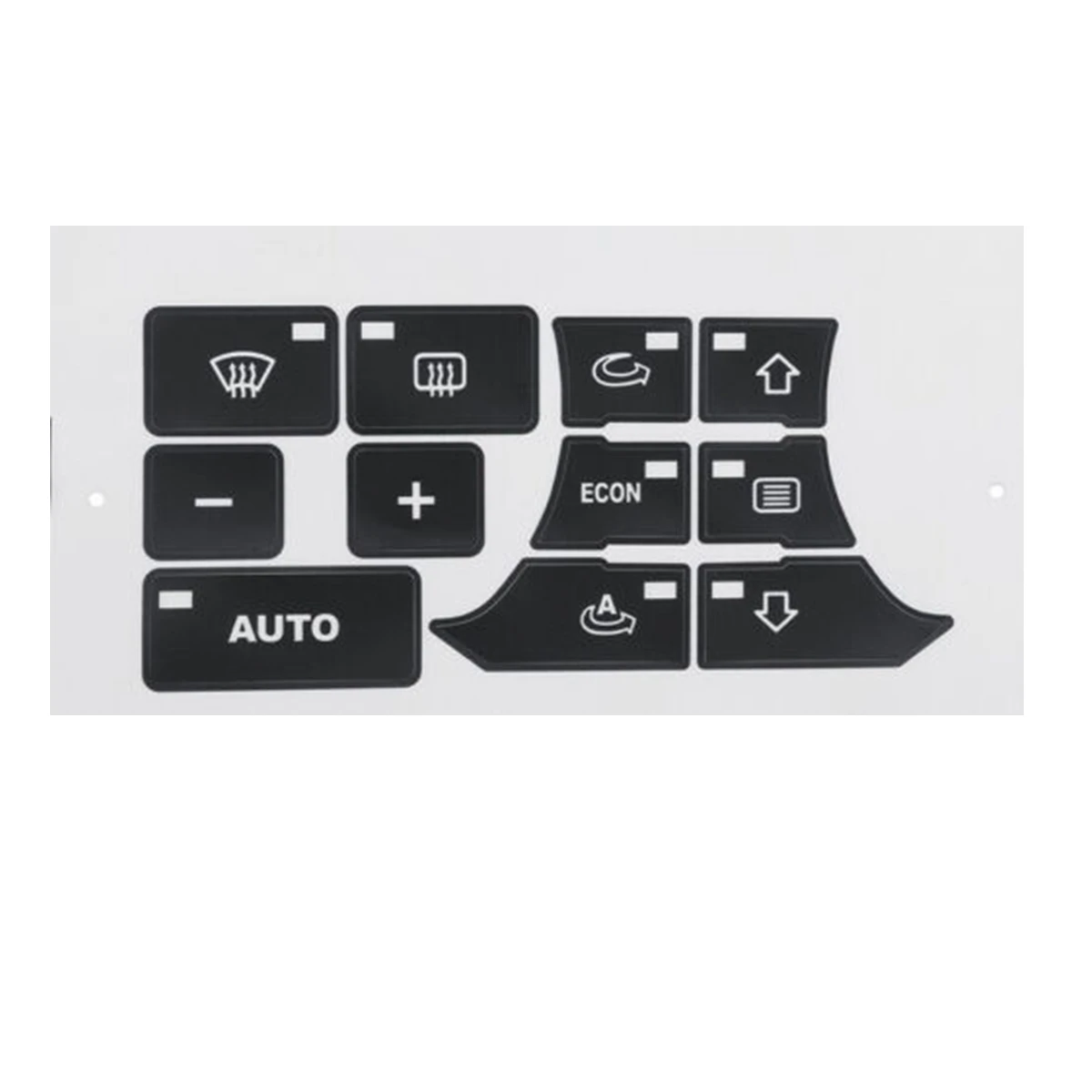 Dashboard A/C Button Repair Kit Stickers Dash Climate Control Switch Sticker Decals for AUDI A3 8P 2003-2012