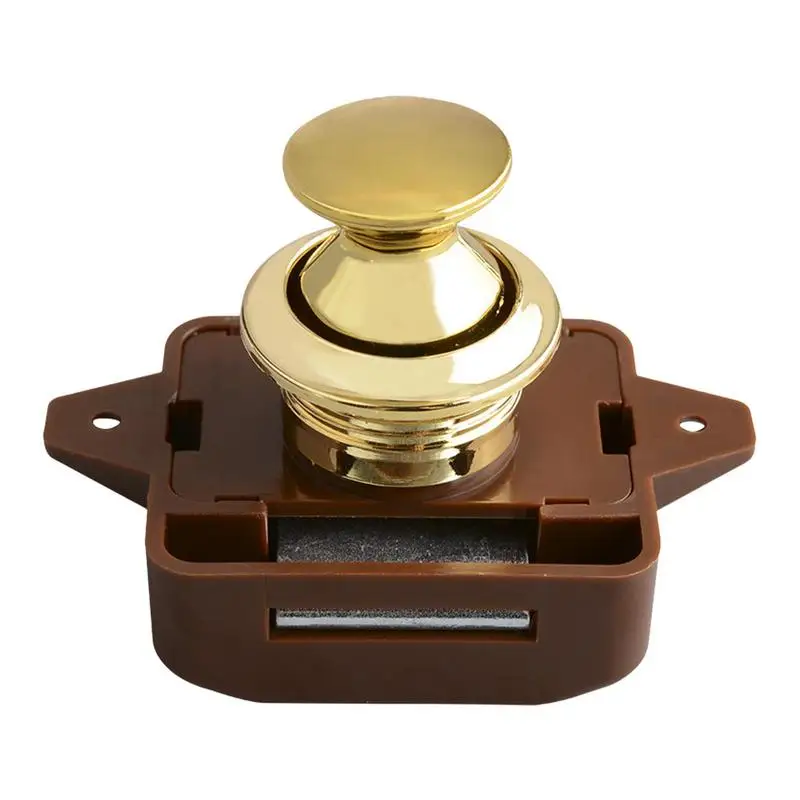 

RV Lock Push Button Latch Cabinet Door Catches Locks RV Compartment Latch Catches Locks for Caravan Yacht Boat