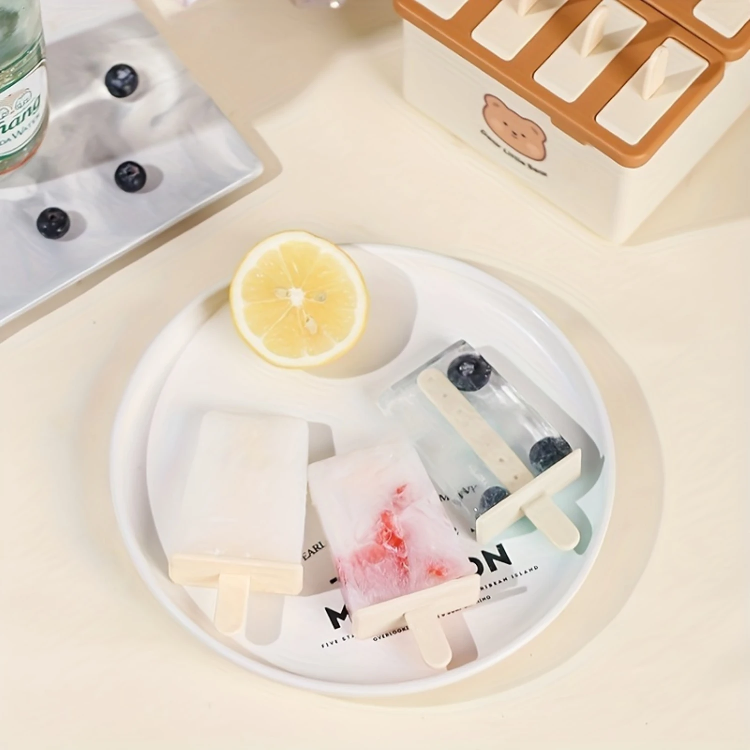 2 Set, Popsicle Mold, Creative Popsicle Mold, Plastic Popsicle Mold, Ice Cream Mold,  Ice Cube Box, Household Popsicle Mold, Saf