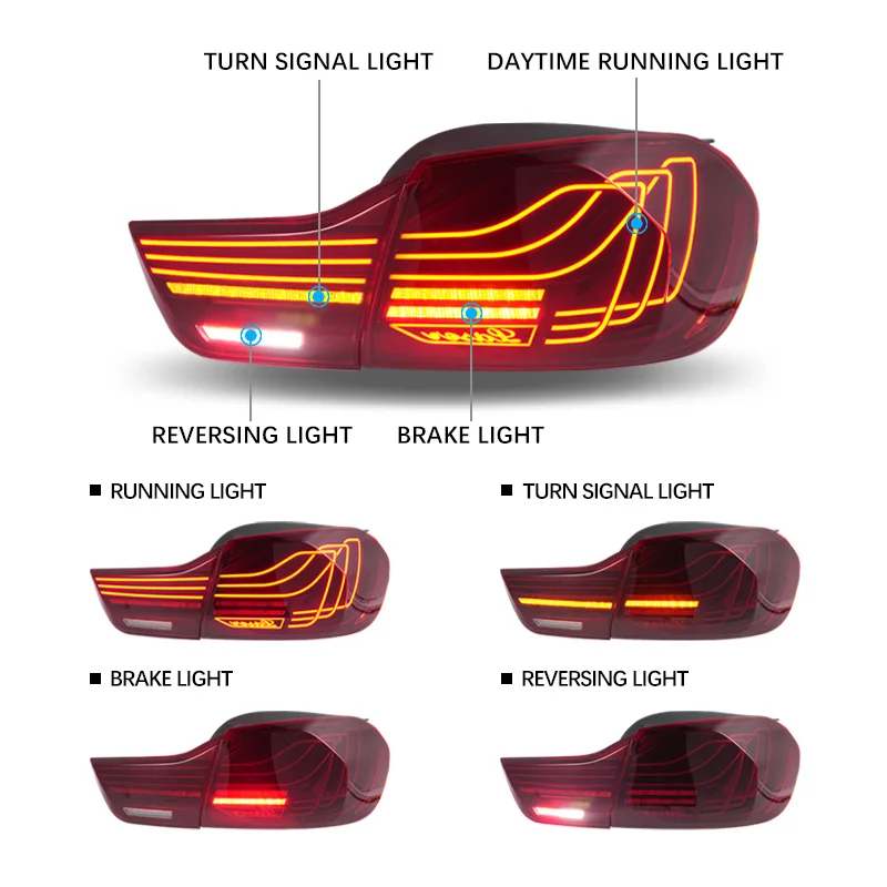 

Car Lights Led Rear Lamps For BM-W F30 F32 F80 Sequential Turn Signal Brake Taillights