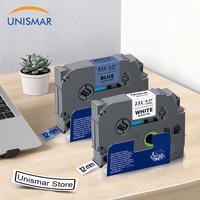 Compatible for Brother TZe231 TZe221 TZe211 for Brother 6/9/12mm TZe Tape Laminated Label Replace for Brother Ptouch Label Maker